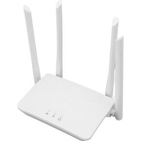 4G LTE Router SIM Card Slot, Unlocked Internet Router, 300Mbps Speed, 4 Antennas, Covers 300?500m, Connects 16 Devices (US Plug)