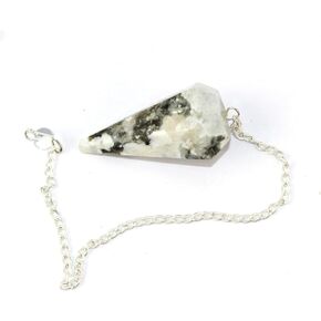 Jet Rainbow Moonstone Cone Pendulum Agate Stone Healing Crystal Dowsing Alter Wicca Meditation Balancing Gift Pendulum in Saudi Arabia