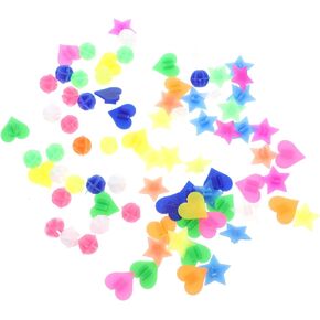 Toyvian 108pcs Spoke Decoration Bike Wheel Accessories Bike Hub Spoke Colored Bike Spokes Plastic Bike Beads for Hub Bike Clip Beads Bike Hub Beads Luminous Bicycle Bike Tire Spokes