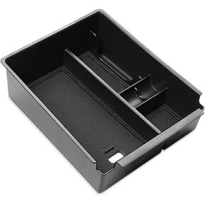 POSAID Center Console Organizer for 2022 2023 2024 Hyundai Santa Cruz Center Console Armrest Tray for 2022 Hyundai Tucson NX4 Storage Box Insert Tray with Coin Holder, Black Trim
