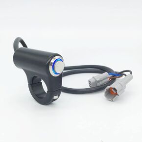 مفتاح إيقاف المصباح LED الأزرق من الألومنيوم متوافق مع Sur Ron Light Bee X Segway X260 X160 Talaria Sting MX3