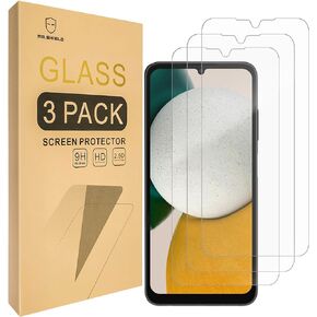 واقي شاشة Mr.Shield [3 عبوات] لهاتف Samsung Galaxy A05s [زجاج مقسى] [زجاج ياباني بصلابة 9H] واقي شاشة