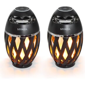 مكبرات صوت LED لهب، مكبر صوت بلوتوث 4.2 لاسلكي محمول خارجي عالي الدقة مقاوم للماء