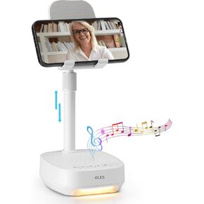 OLES Gifts for Men Dad, Cell Phone Stand with Wireless Speaker, Birthday Gifts for Men, Gifts Him, Phone Holder for iPhone/Android/Tablet, Unique Gifts for Dad Him Mom, Women Gifts