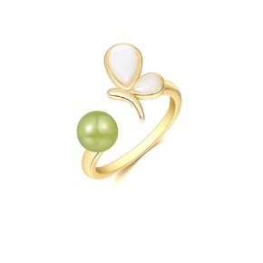 Natural Hetian Jade & Butterfly Pendant Gold Earrings for Women, Green Jade Charm, Lucky Stud Earrings Jewelry Anniversary Gift for Mom Christmas Gifts (925 Sterling Silver with Gold Plated)