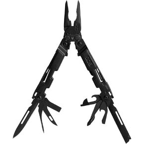SOG PowerAccess Well-Rounded One-Handed Lightweight Daily Pocketable Stainless Steel Multi-Tool for Backcountry| 18 Tools, Black