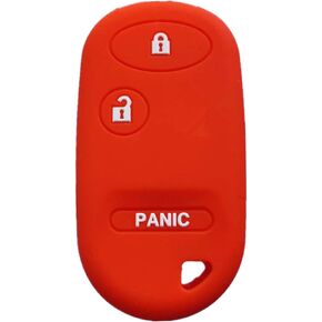 RPKEY Silicone Keyless Entry Remote Control Key Fob Cover Case Protector Replacement Fit for Honda Accord Element Civic Pilot 72147-S5A-A01 NHVWB1U523 NHVWB1U521 A269ZUA106 72147-S04-A01(Gules)