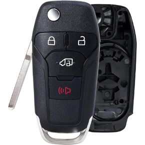 Remote Key Fob Shell Case Housing Replacement for Ford Transit Connect 2019 2020 4 Buttons (FCCID: N5F-A08TAA 164-R8236)