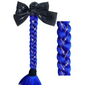 Crystal Pigtails for Helmet 1PCS Helmet Accessories Helmet Pigtails Crystal with Bowknot Decoration for Motorcycle Helmet Bicycle Helmet Ski Helmet 20inch (Helmet Not Included)