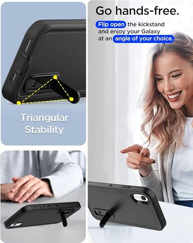 AICase Rugged Case for iPhone XR,Heavy Duty 3-Layer Pocket-Friendly Durable Military Grade Protection Shockproof/Drop Proof Protective Cover for iPhone XR 6.1"_1 in Kuwait