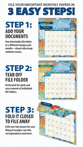 WSBL Bohemian 2025 File-It Calendar (25997006032) in Saudi Arabia