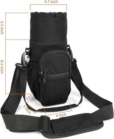 حقيبة زجاجات المياه من Valleycomfy معزولة لحمل زجاجات المياه مع حزام وحقيبة للمشي والتنزه سيرًا على الأقدام in Kuwait