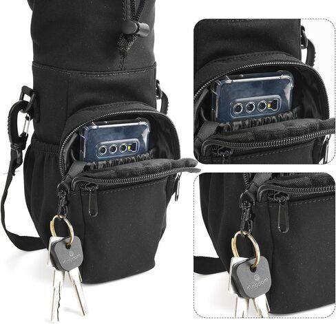 حقيبة زجاجات المياه من Valleycomfy معزولة لحمل زجاجات المياه مع حزام وحقيبة للمشي والتنزه سيرًا على الأقدام in Kuwait