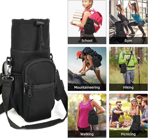 حقيبة زجاجات المياه من Valleycomfy معزولة لحمل زجاجات المياه مع حزام وحقيبة للمشي والتنزه سيرًا على الأقدام in Kuwait