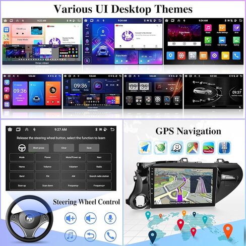 8 Core [4G+64G] راديو سيارة لسيارة Toyota Hilux 2015 2016 2017 2018 2019 2020 - Android 13 شاشة لمس ستيريو، DSP 32 EQ/IPS/Carplay/Android Auto/SWC/BT/WiFi + كاميرا احتياطية AHD in Saudi Arabia