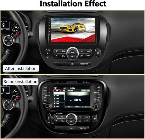 [2+64G] ستيريو سيارة Android 13 لسيارة Kia Soul 2014-2017 (مكيف هواء يدوي) مع Apple Carplay وAndroid Auto، راديو سيارة بشاشة تعمل باللمس 9 بوصة مع مرآة Link GPS WiFi Bluetooth FM/RDS SWC AUX-in+كاميرا احتياطية in Saudi Arabia
