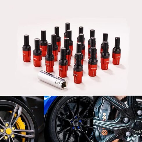 20 قطعة من مسامير العروة M14x1.5 مع مقعد كروي بطول ساق 28 مم، متوافق مع A3 A4 A6 A8 S4 S6 S8 TT Jetta Allroad VW Quattro Golf Tiguan Passat ومعظم Ben.Z in Kuwait