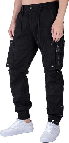 ITALYMORN Man Wild Cargo Pants Elastic Waist Hiking Pants with Belt Loop in Saudi Arabia