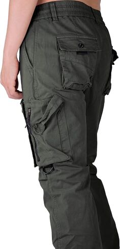 ITALYMORN Man Wild Cargo Pants مرونة الخصر المشي لمسافات طويلة السراويل مع حلقة الحزام in Kuwait