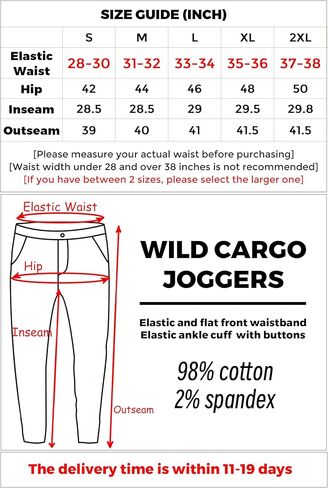 ITALYMORN Man Wild Cargo Pants مرونة الخصر المشي لمسافات طويلة السراويل مع حلقة الحزام in Kuwait