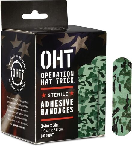 Dukal 1087755-BX Operation Hat Trick Adhesive Bandage, 3/4"x3", Pack of 100 in Saudi Arabia