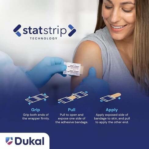 Dukal 1087755-BX Operation Hat Trick Adhesive Bandage, 3/4"x3", Pack of 100 in Saudi Arabia