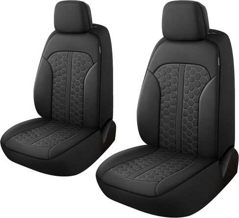 YGL Luxury Leather Car Seat Covers Full Set, Anti-Stain Interior Protector.Waterproof Auto Seat Covers for Cars,Trucks,Van,SUV,Pickup,Airbag Compatible (Beige) in Saudi Arabia