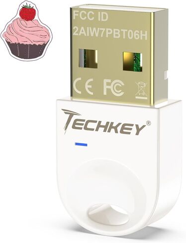محول بلوتوث USB 5.3 لأجهزة الكمبيوتر المكتبية، قم بتوصيل وتشغيل جهاز استقبال وجهاز إرسال بلوتوث صغير V23 EDR Dongle لأجهزة الكمبيوتر المحمول بلوتوث ويندوز 11/10/8.1 - كاكي أبيض in Saudi Arabia