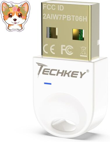 USB Bluetooth Adapter 5.3 for Desktop PC, Really Plug & Play Mini Bluetooth V3 EDR Dongle Receiver & Transmitter for Laptop Computer Bluetooth Windows 11/10/8.1-Pale Ecru in Saudi Arabia