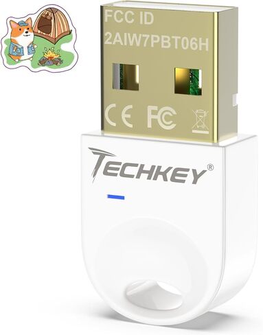 محول بلوتوث USB 5.3 لأجهزة الكمبيوتر المكتبية، قم بتوصيل وتشغيل جهاز استقبال وجهاز إرسال بلوتوث صغير V4 EDR Dongle لأجهزة الكمبيوتر المحمول بلوتوث Windows 11/10/8.1-Talcum in Saudi Arabia