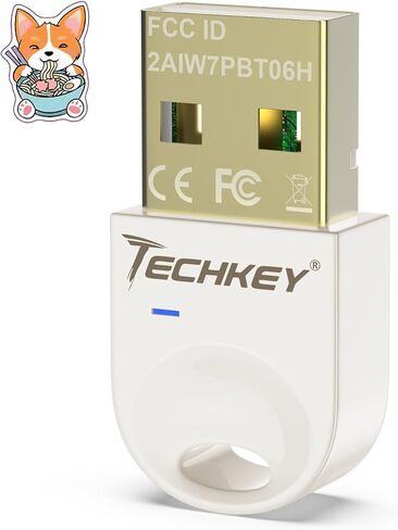 محول بلوتوث USB 5.3 للكمبيوتر المكتبي، قم بتوصيل وتشغيل جهاز استقبال وجهاز إرسال بلوتوث صغير V4 EDR Dongle لأجهزة الكمبيوتر المحمول بلوتوث Windows 11/10/8.1-Chalk in Saudi Arabia