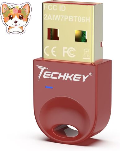 USB Bluetooth Adapter 5.3 for Desktop PC, Really Plug & Play Mini Bluetooth V5 EDR Dongle Receiver & Transmitter for Laptop Computer Bluetooth Windows 11/10/8.1-Strawberry in Saudi Arabia