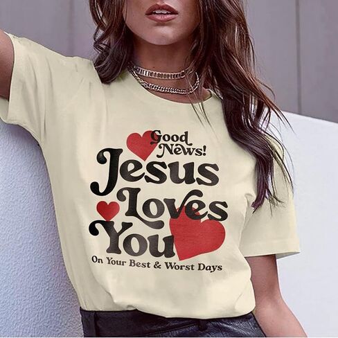 Christian Shirts for Women Vintage Bible Verse Boho Floral Graphic Tees Christian Gifts for Her in Saudi Arabia