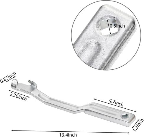شريط أدوات موسع مفتاح الربط Suwimut، مضخم عزم دوران طويل 13.4 بوصة مع فتحة مربعة 1/2 بوصة لأقصى قدر من الرافعة المالية، مضاعف عزم دوران مفتاح الربط الفولاذي للميكانيكيين المرآب والتاجر الماهر in Kuwait
