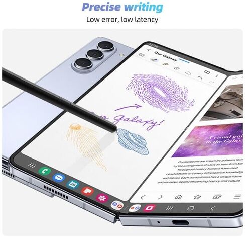 S Pen Fold 5 Edition Touch Stylus Galaxy Z Fold 5 5G Pen for Samsung Galaxy Z Fold 5 S Pen (Black) in Kuwait