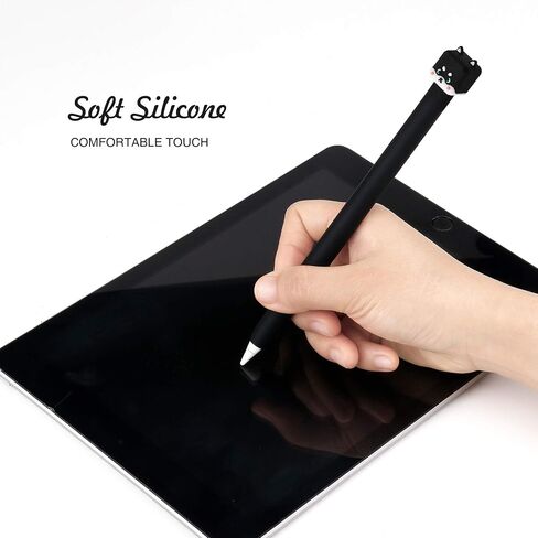 Cute Puppy Silicone Case for Apple Pencil 1st Gen, Soft Sleeve Cover Accessories Compatible with Apple Pencil 1st Generation (Husky) in Saudi Arabia