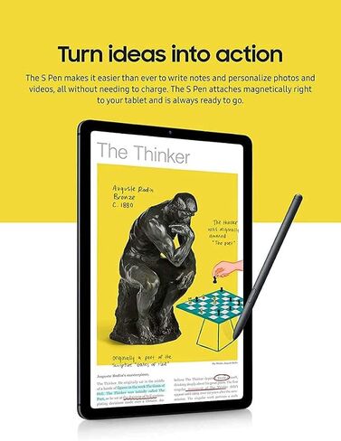 قلم بديل لجهاز Galaxy Tab S6 Lite Stylus لجهاز Samsung Galaxy Tab S6 Lite (EJ-PP610) Stylus Touch S Pen (رمادي أكسفورد) in Kuwait