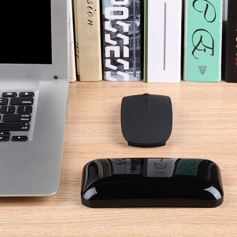 Aelfox Soft Gel Mouse Wrist Rest, Cool Ergonomic Mouse Pad Wrist Pad Silicone Wrist Support - Alleviate Wrist Pain for Laptop, Computer, Office, School Home (Black, 5.6 x 2.95 x 0.75 Inch) in Saudi Arabia