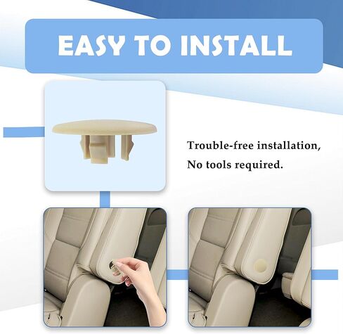 قطعتان من غطاء غطاء مسند ذراع السيارة لمقعد السيارة، غطاء مسند ذراع السيارة OEM#15279689,15279690، ملحقات السيارة الداخلية المتوافقة مع جي إم سي سييرا يوكون، كاديلاك إسكاليد، شيفروليه سوبربان (بيج) in Kuwait