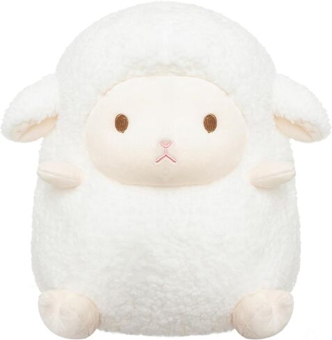 Adorable 14" Sheep Stuffed Animals, Soft Lamb Stuffed Animals, Fluffy Lamb Plush Toy Pillow Cushion for Kids Babies Birthday Easter Bedtime Gift, 14 inches, White in Saudi Arabia