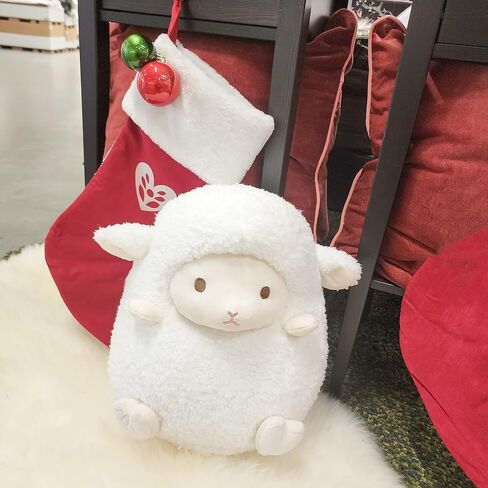 Adorable 14" Sheep Stuffed Animals, Soft Lamb Stuffed Animals, Fluffy Lamb Plush Toy Pillow Cushion for Kids Babies Birthday Easter Bedtime Gift, 14 inches, White in Saudi Arabia