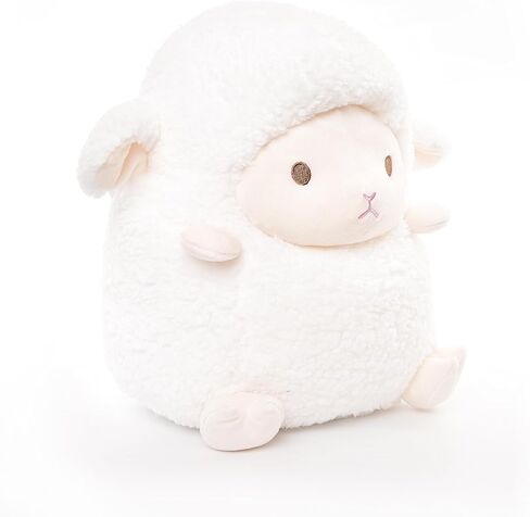 Adorable 14" Sheep Stuffed Animals, Soft Lamb Stuffed Animals, Fluffy Lamb Plush Toy Pillow Cushion for Kids Babies Birthday Easter Bedtime Gift, 14 inches, White in Saudi Arabia