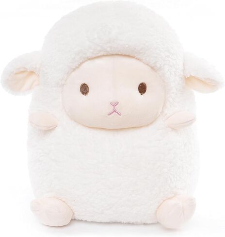 Adorable 14" Sheep Stuffed Animals, Soft Lamb Stuffed Animals, Fluffy Lamb Plush Toy Pillow Cushion for Kids Babies Birthday Easter Bedtime Gift, 14 inches, White in Saudi Arabia