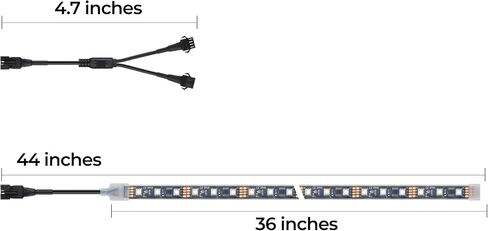2 قطعة 4 أقدام Pixelglow Underglow LED شرائط إضاءة تيار مستمر 12 فولت للدراجات النارية Trikes مقطورات عربات الجولف ATVs UTVs (فقط لسلسلة Pixelglow) in Saudi Arabia