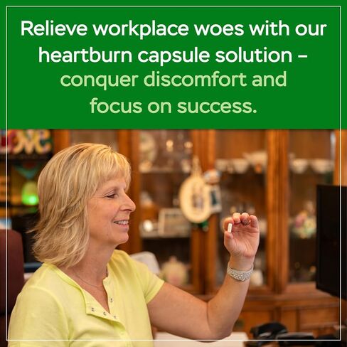REFLUXTER Natural Acid Reflux Sodium Alginate Supplement - Esophageal Rescue Support for Indigestion, Lpr, Heartburn, Gerd Relief - 60 Capsules. Made in USA in Saudi Arabia