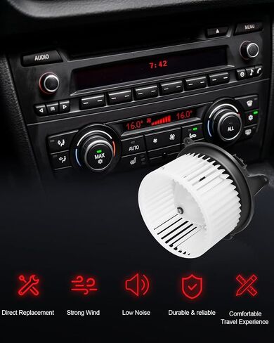 محرك منفاخ تيار متردد متوافق مع Ford for F-150 2004-2008 for Ford for Expedition 2003-2006، مجموعة محرك منفاخ HVAC استبدال # 6L1Z 19805 B in Saudi Arabia