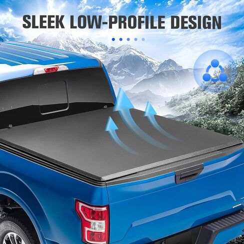 5.7FT Soft Roll Up Truck Bed Tonneau Cover for 2019-2023 Ram 1500 New Body Without rambox 5.7 FT (67") Bed Styleside Fleetside in Saudi Arabia