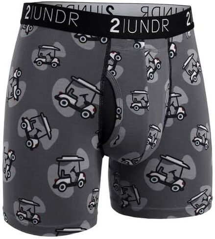ملابس داخلية قصيرة للرجال من 2UNDR بوكسر متأرجح | إصدار محدود (مسار العربة، رمادي، كبير جدًا) in Kuwait