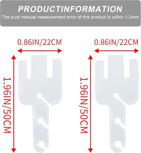 6 قطع من ملحقات ماكينة الحياكة السريعة، محولات شد خيوط قابلة للفصل مع ورق حماية كرافت قابل للتمزيق، قضبان شد لآلات الحياكة Addi King وAddi Express، شفافة in Kuwait