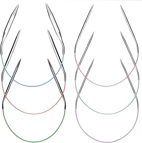 إبر الحياكة الدائرية مقاس 4 إبر الحياكة المعدنية المستديرة مقاس 24 بوصة in Kuwait